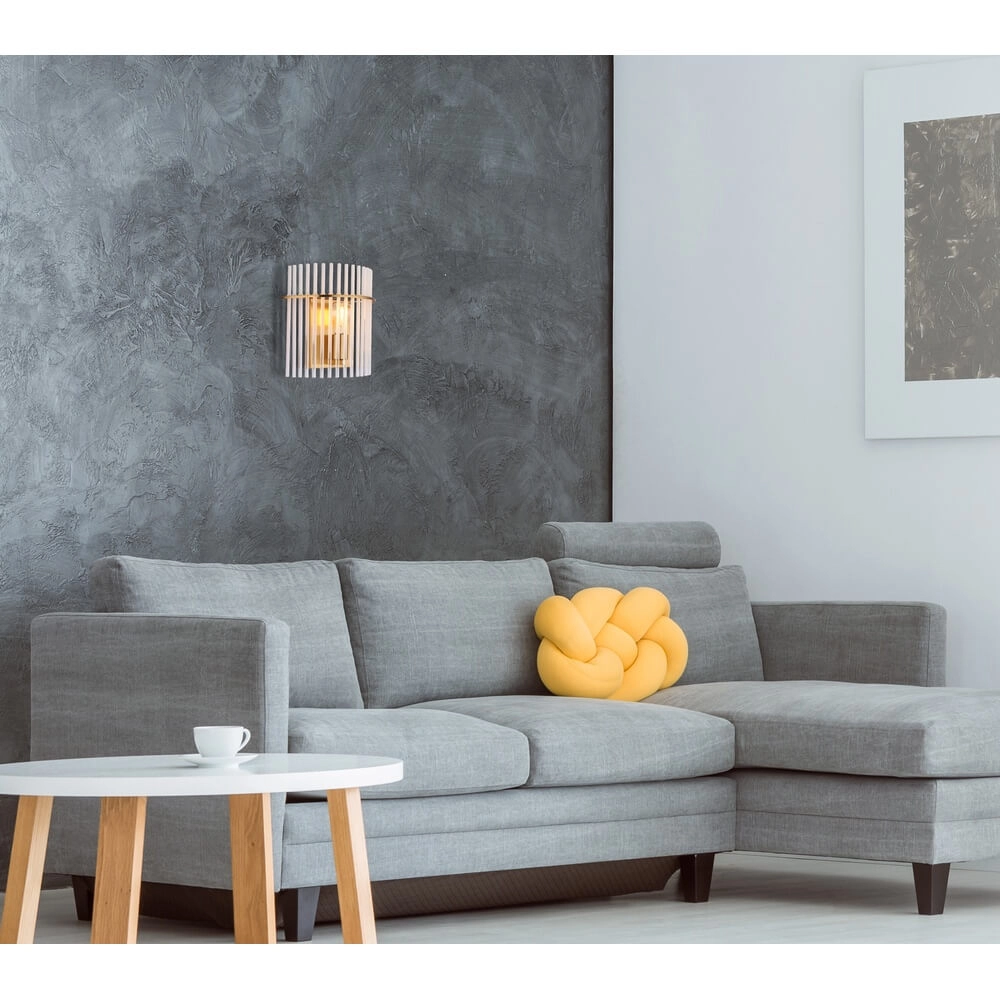 Gold wall lamp Gorley with glass Globo 9007371471768