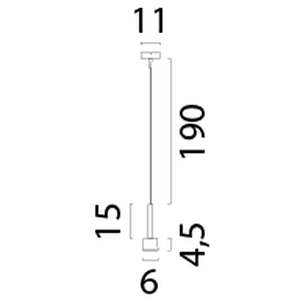 Led pendant Fabro matte gold Masterlight 8718121316918