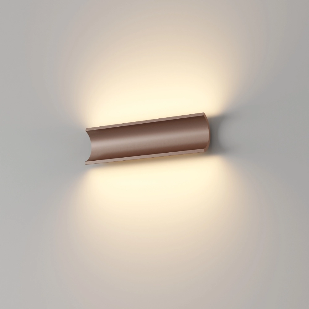 Indirect wall lamp Malibu Up-down - brushed bronze