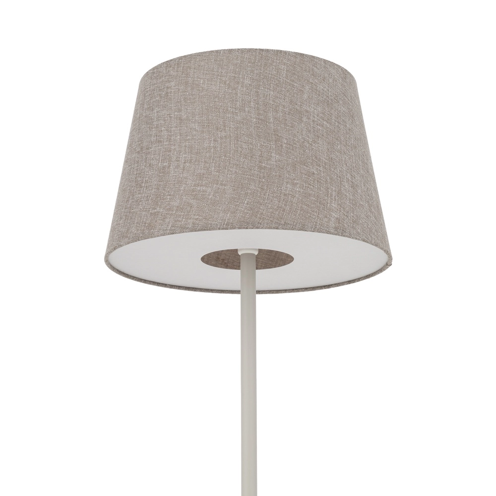 Floor lamp Tutoia sand brown Ø 46cm Lyora 5903139116831