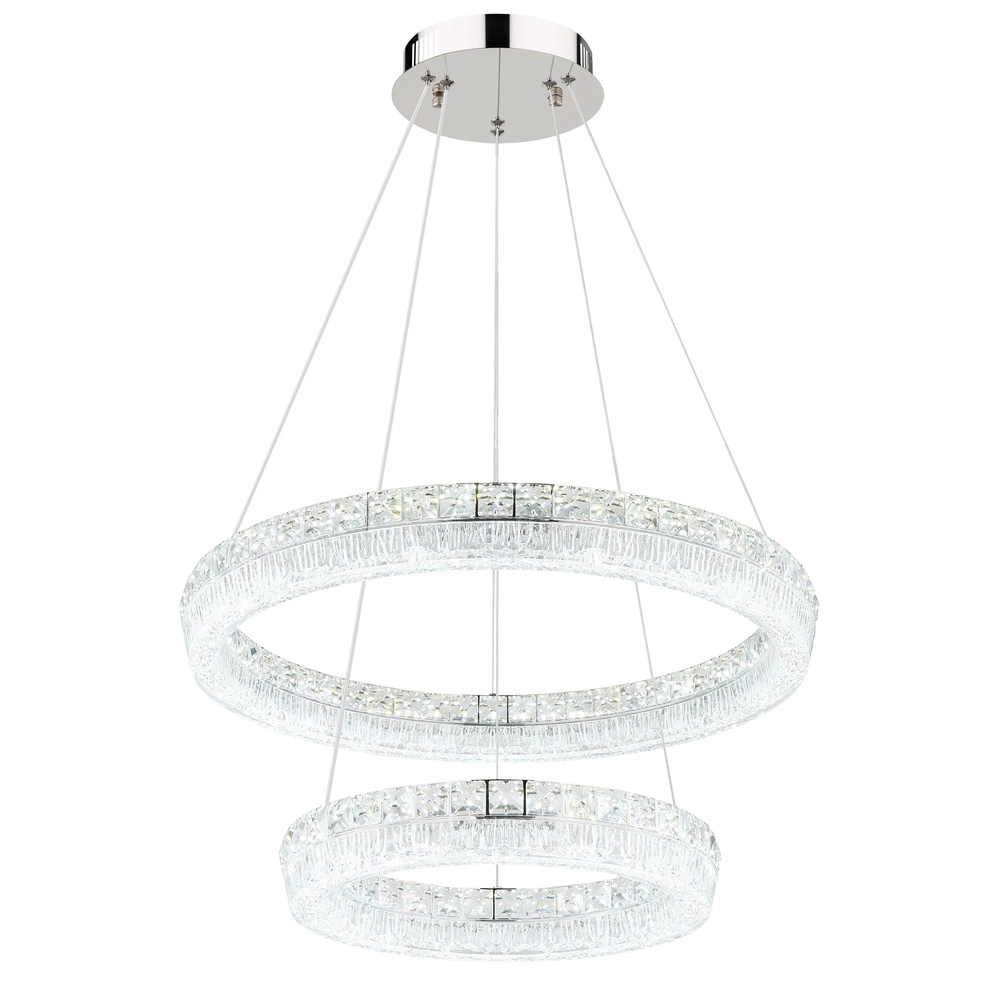 Pendant lamp Laurel chrome Ø 60cm Globo 9007371575770