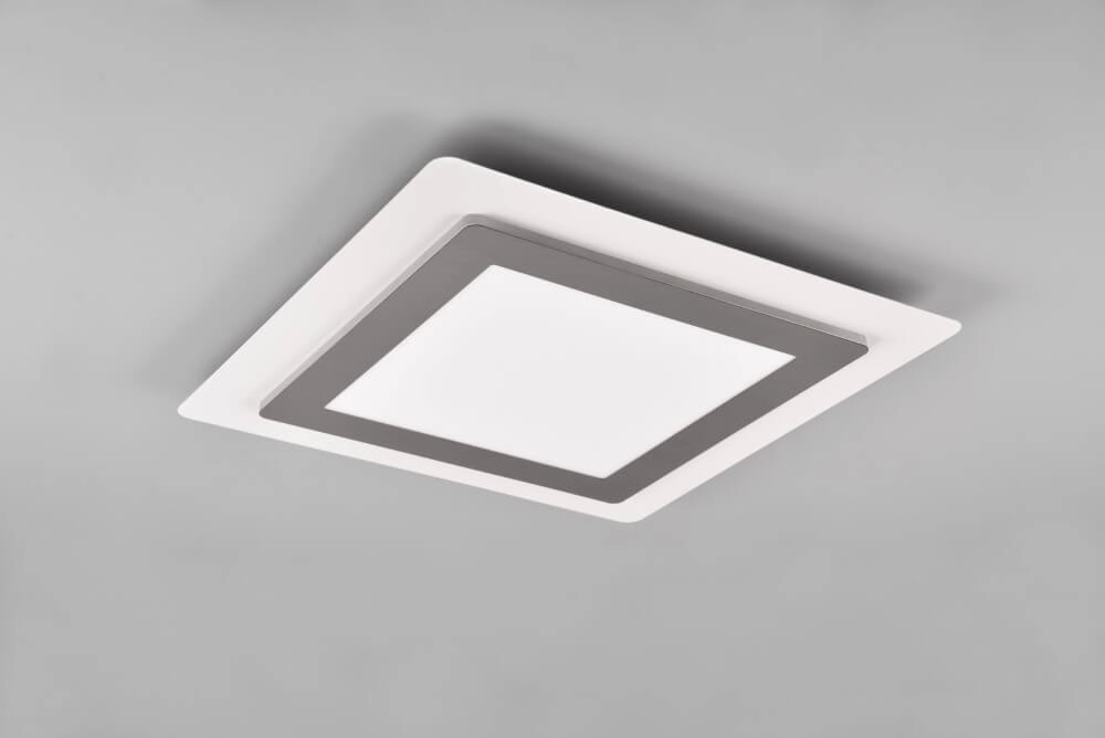 Square design ceiling lamp Morgan nickel Trio 4017807574395