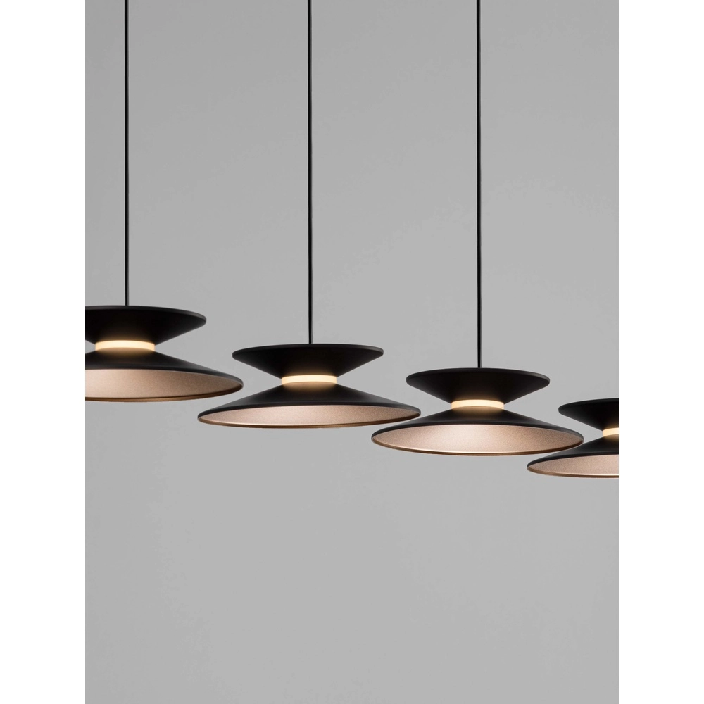 Design pendant lamp Morfi Straight 5-light black Lyora 5212017458490