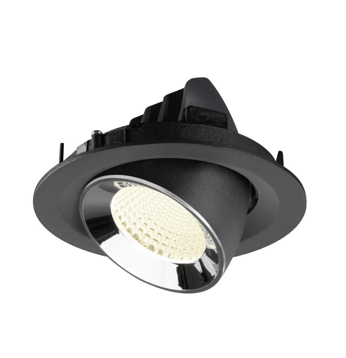 Recessed spotlight Numinos Gimble M black/chrome 4000K - 40deg SLV 4024163311724