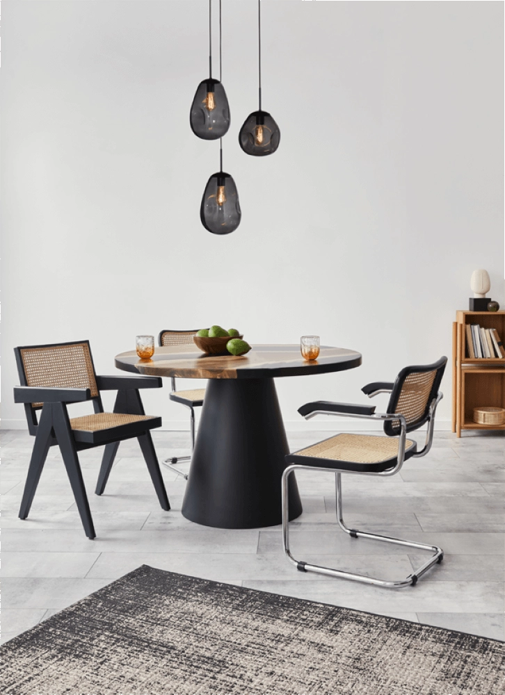 Pendant hanging lamp Lava 3x smoke glass Masterlight 8718121286457