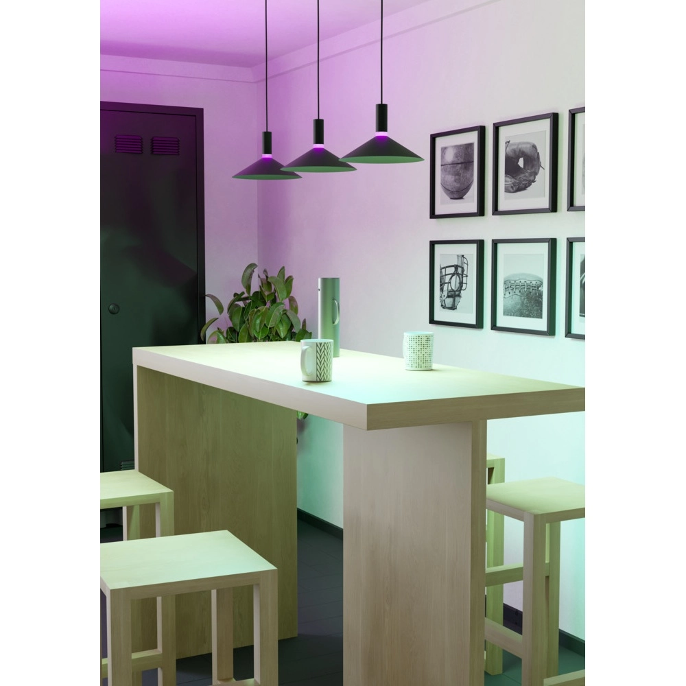 Pendant lamp Conomavilla-Z Smart Black 3-light Eglo 9008606360604