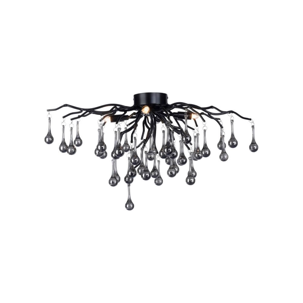 Chandelier Icicle black 60cm Paul Neuhaus 4012248377574