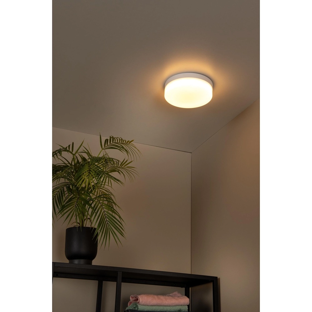 Ceiling light Biskit Ø 23cm - IP44 white Lucide 5411212792143