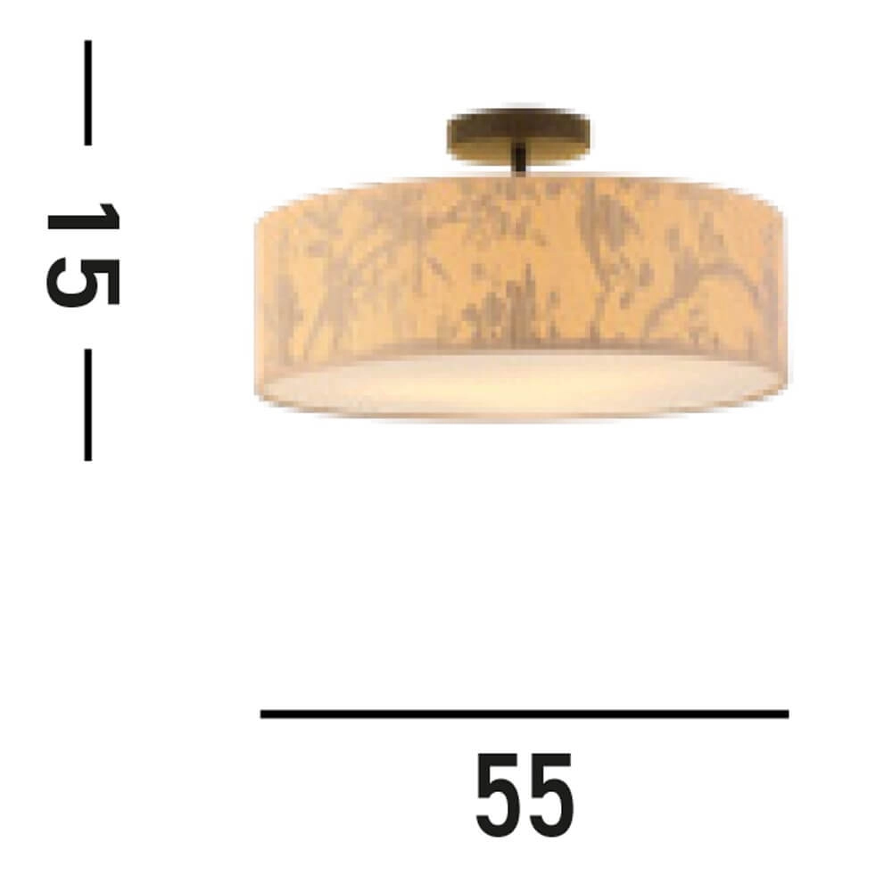 Country ceiling lamp Isla Ø 55cm Searchlight 5053423273365
