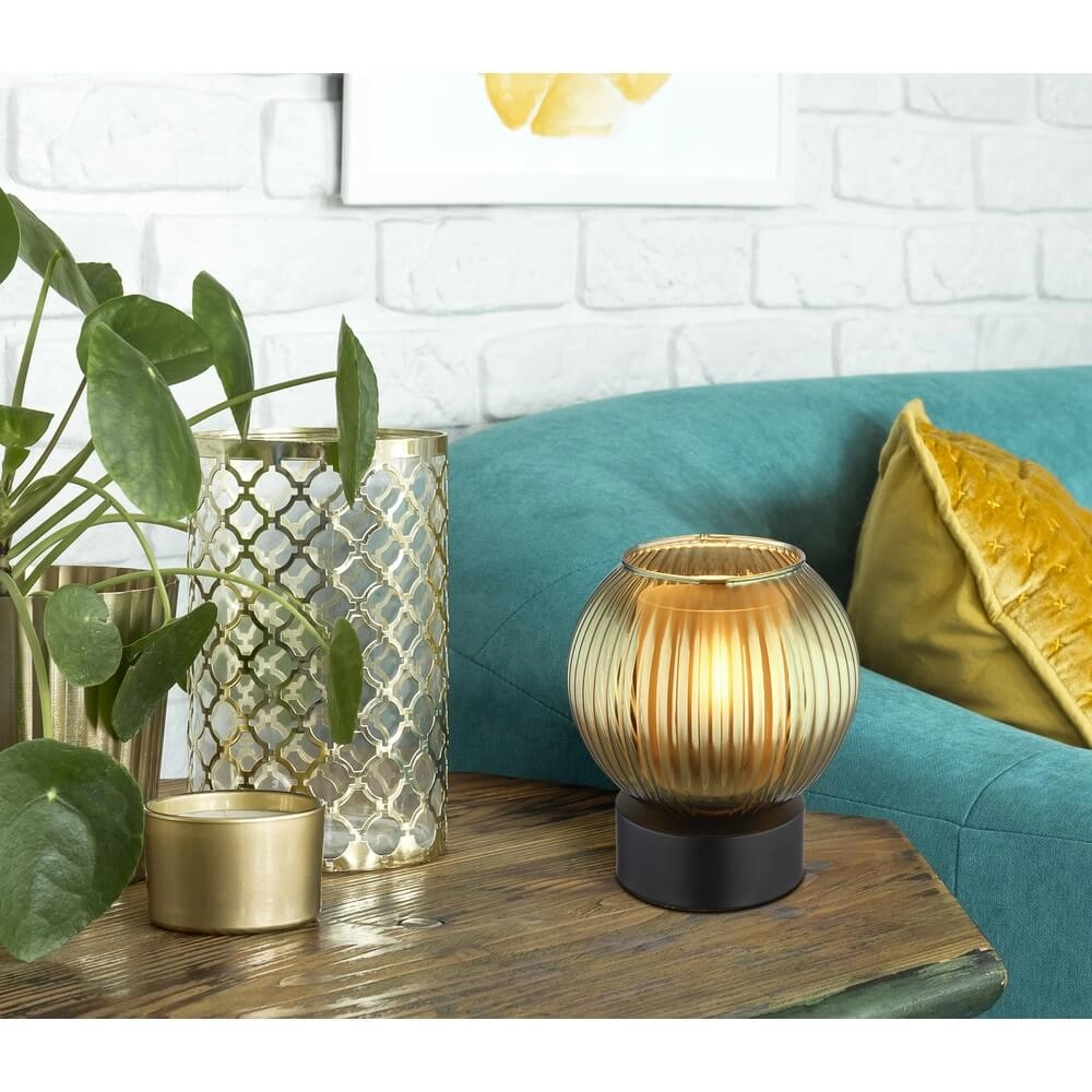 Table lamp Zumba green glass Ø 15cm Globo 9007371459001
