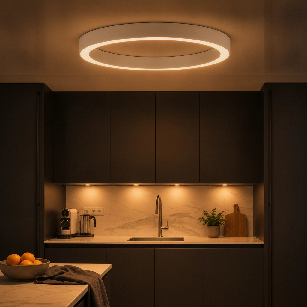 Ceiling lamp Morbido white Ø 80cm