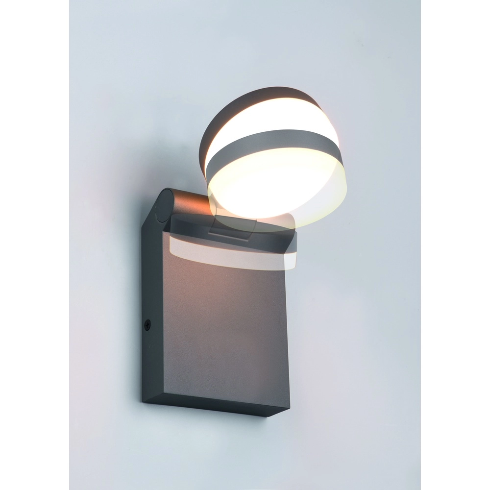 Sleek wall lamp Adour anthracite Trio 4017807603392