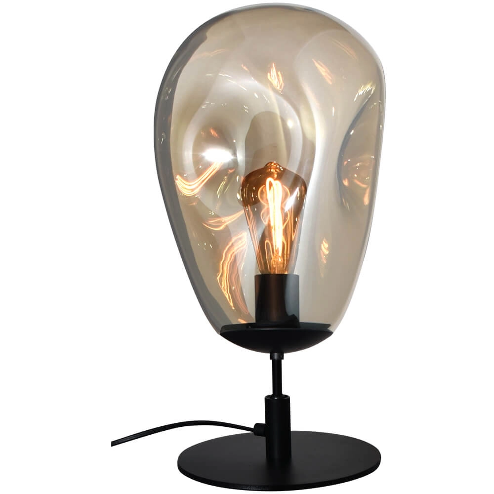 Table lamp Lava Ø 22.5cm gold glass