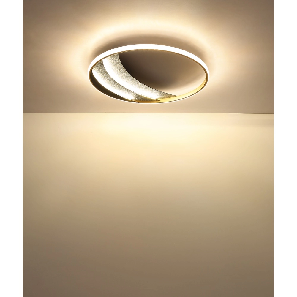 Unique ceiling lamp Constance black with gold Ø 52cm Globo 9007371572847