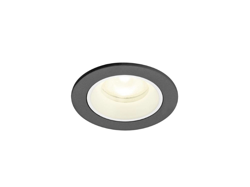 Recessed spotlight Numinos XS black/white 4000K - 55deg SLV 4024163314404
