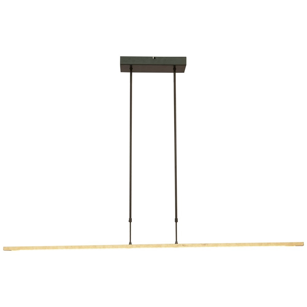 Black hanging lamp Real 2 130cm with gold