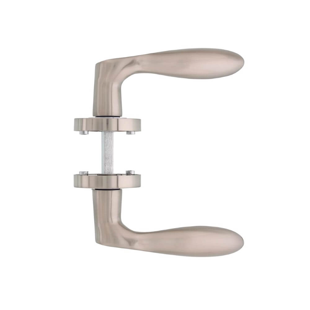 Retro door handle George rosette nickel matt Intersteel 8714186143971