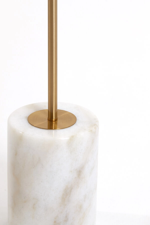 Unique floor lamp Medina white with gold Light & Living 8717807650889