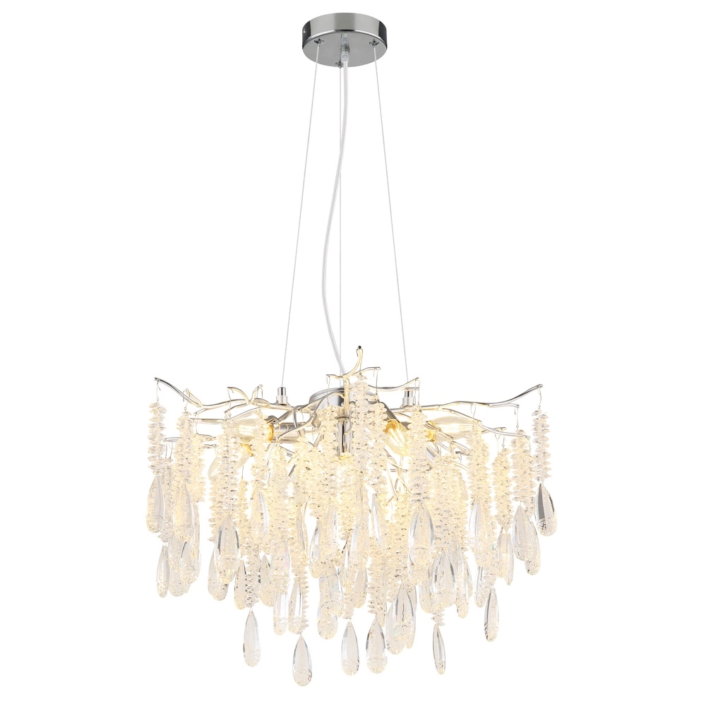 Pendant lamp Kinga silver grey Ø 60cm