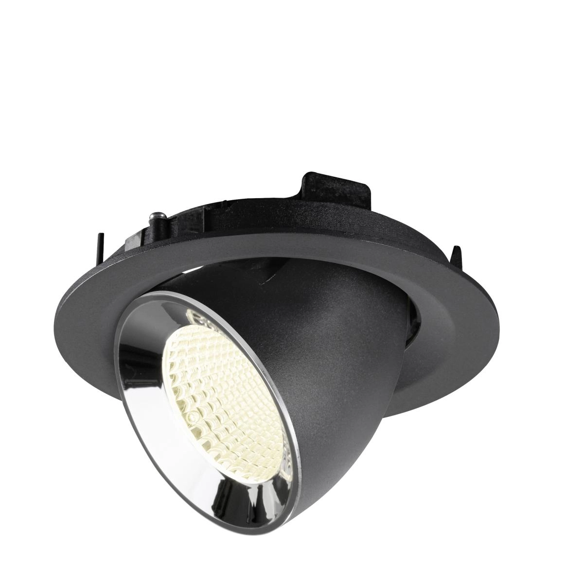 Recessed spotlight Numinos Gimble M black/chrome 4000K - 40deg SLV 4024163311724