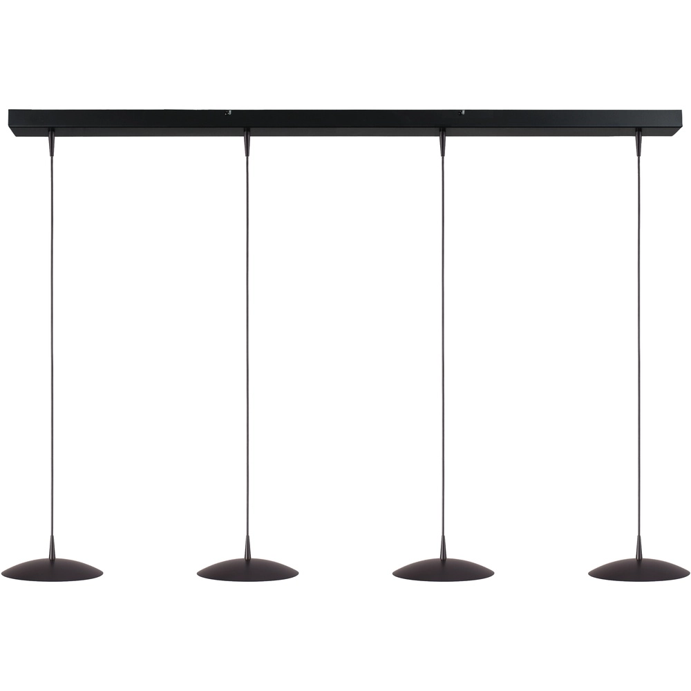 4-light pendant lamp Scala 130cm black nickel Ø 20cm