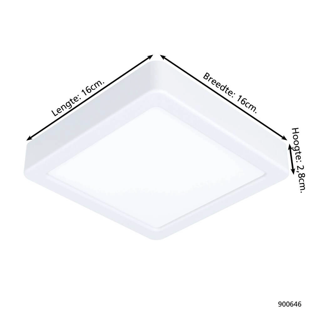 Bathroom lamp Fueva 5 IP44 - White - 16cm Eglo 9008606245291