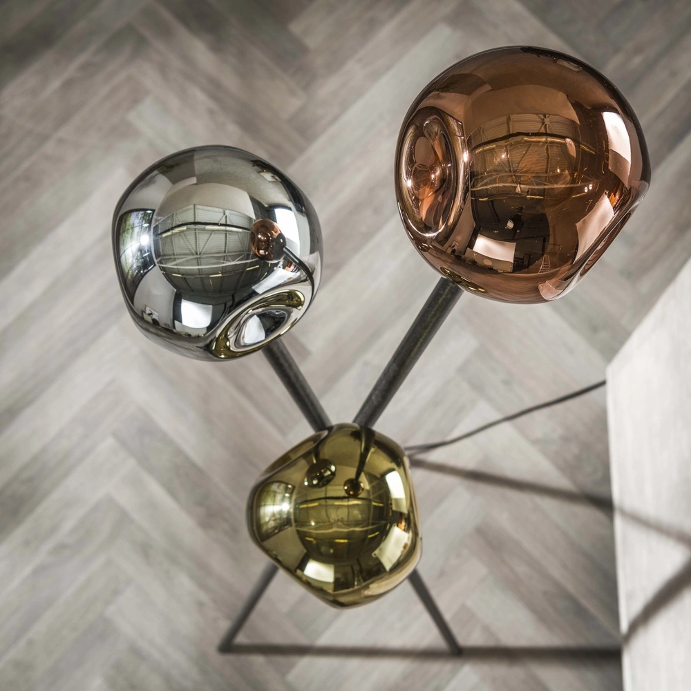 Tripod floor lamp Molecule with glass balls Lyora 8716803512092