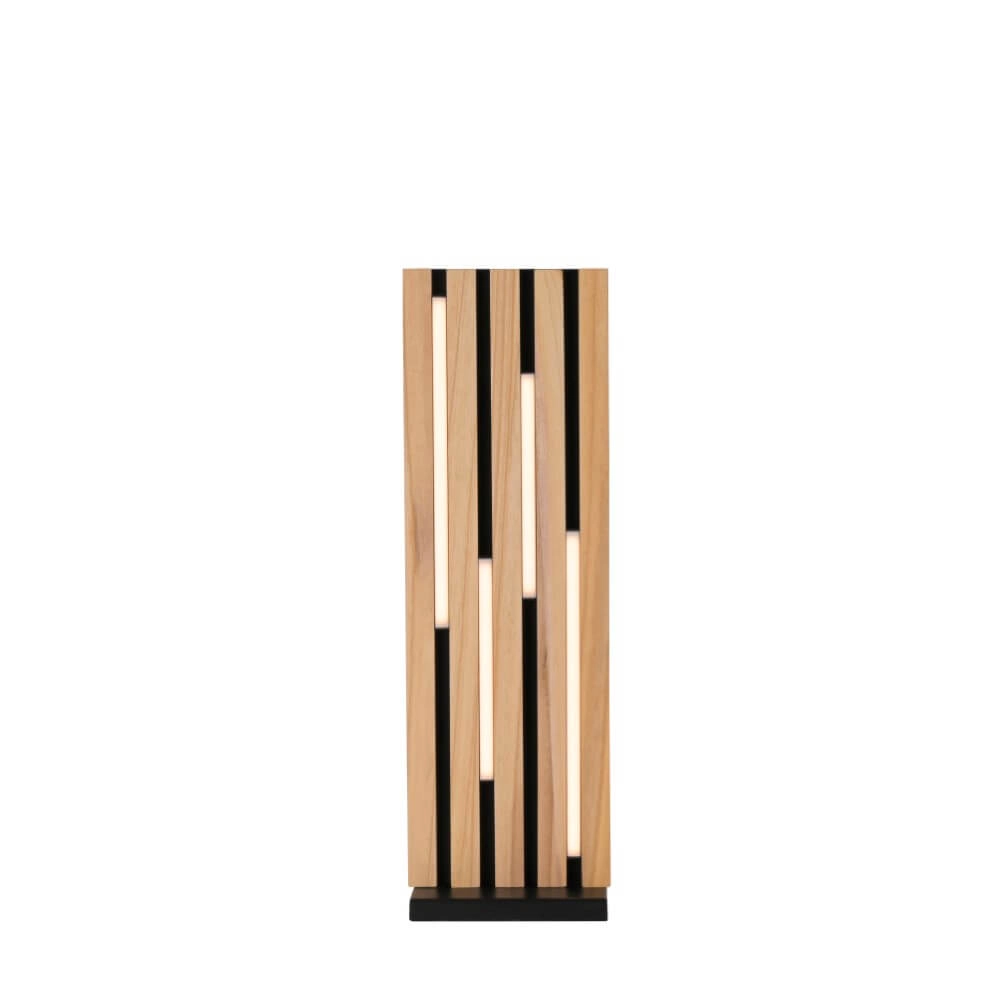 Design floor lamp Q-Akustik wood Paul Neuhaus 4012248385401