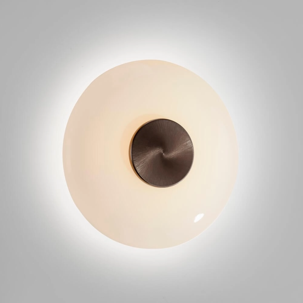 Design wall lamp Pure Vitrum brown Paul Neuhaus 4012248382493