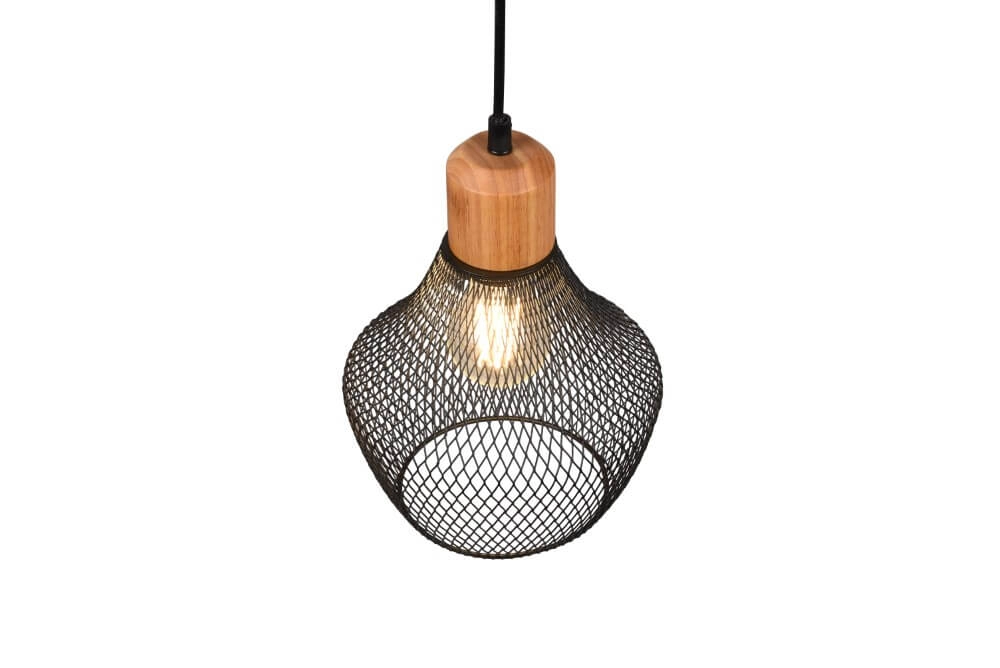 Black wire lamp Valeria Ø 18cm Trio 4017807541182