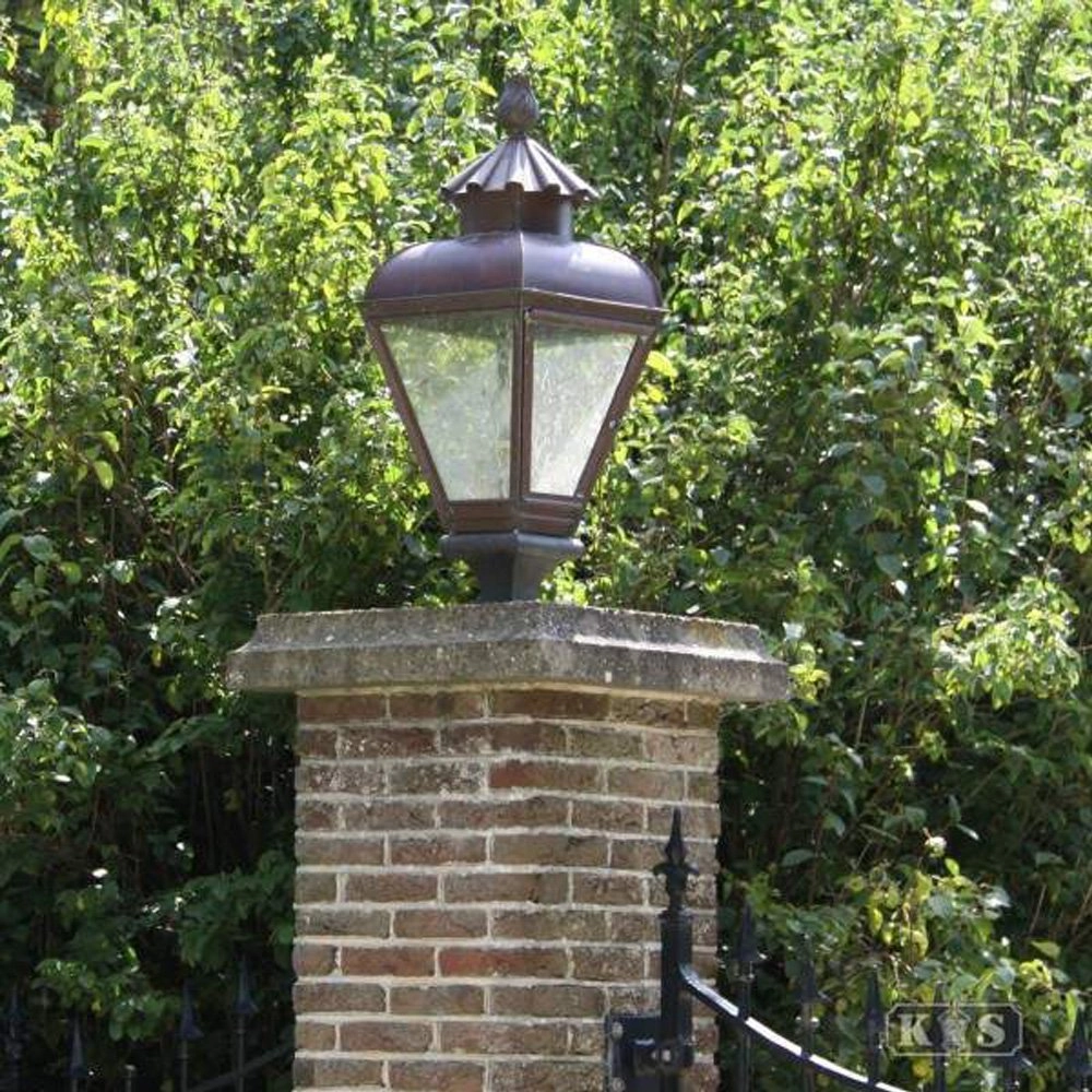 Nostalgic lantern lamp Jan vd Heijden 80cm copper brown KS Verlichting 8714732144803