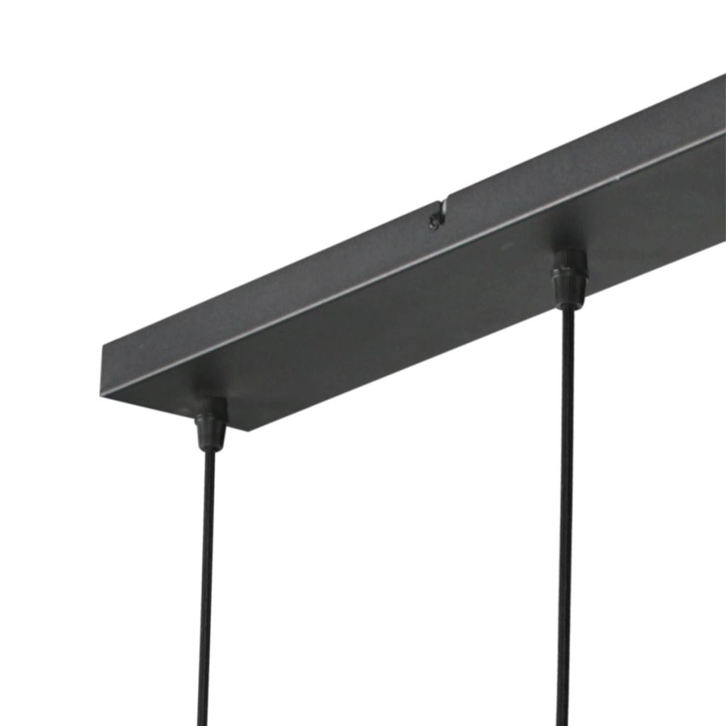 5-light pendant lamp straight Nox Light with bamboo caps Steinhauer 8712746183221