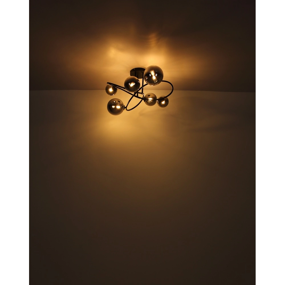 Black ceiling lamp Riha Design Globo 9007371448807