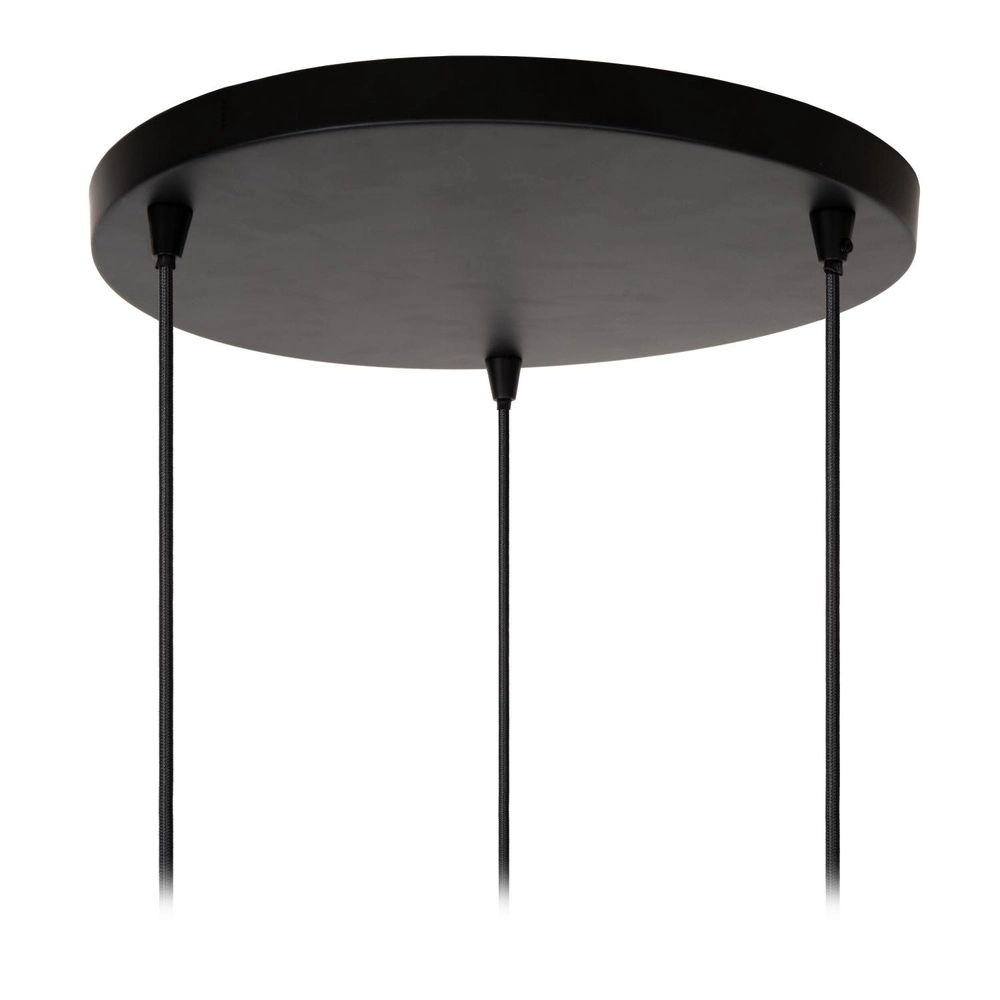 Design pendant lamp Singala 3-light round gold with white Lucide 5411212251107