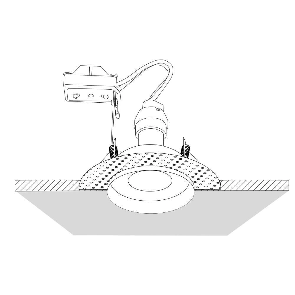 Recessed spotlight Slim Trimless IP65 white Lyora