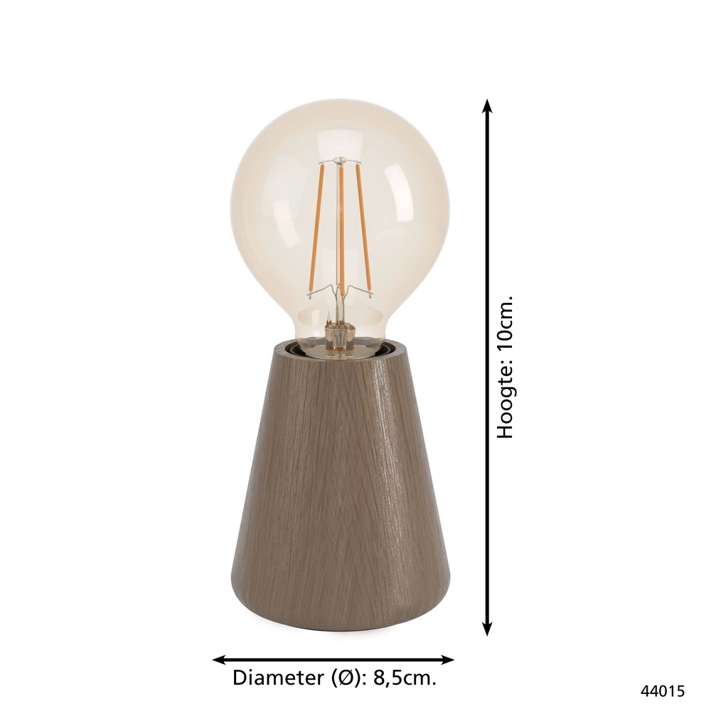 Subtle table lamp Asby dark wood Eglo 9002759440152