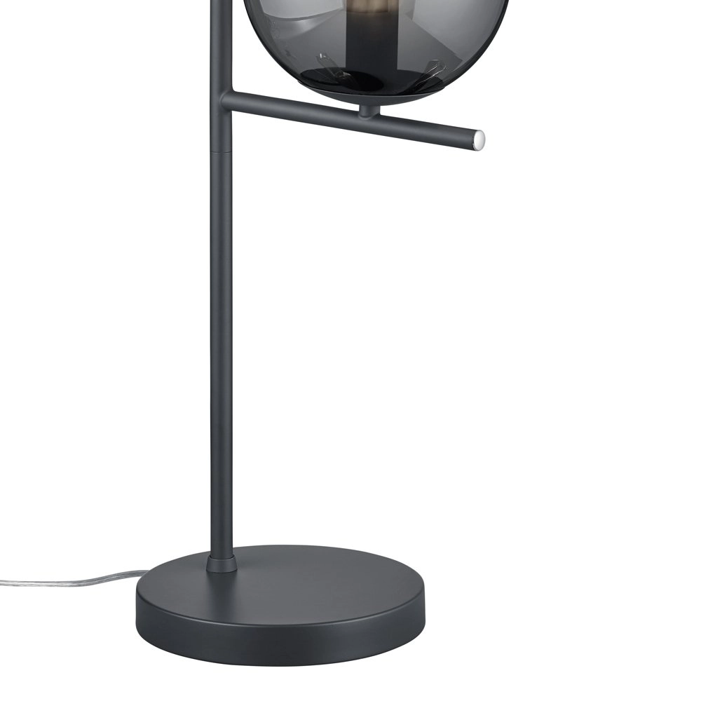 Table lamp Pure 52cm anthracite with smoke Trio 4017807432992