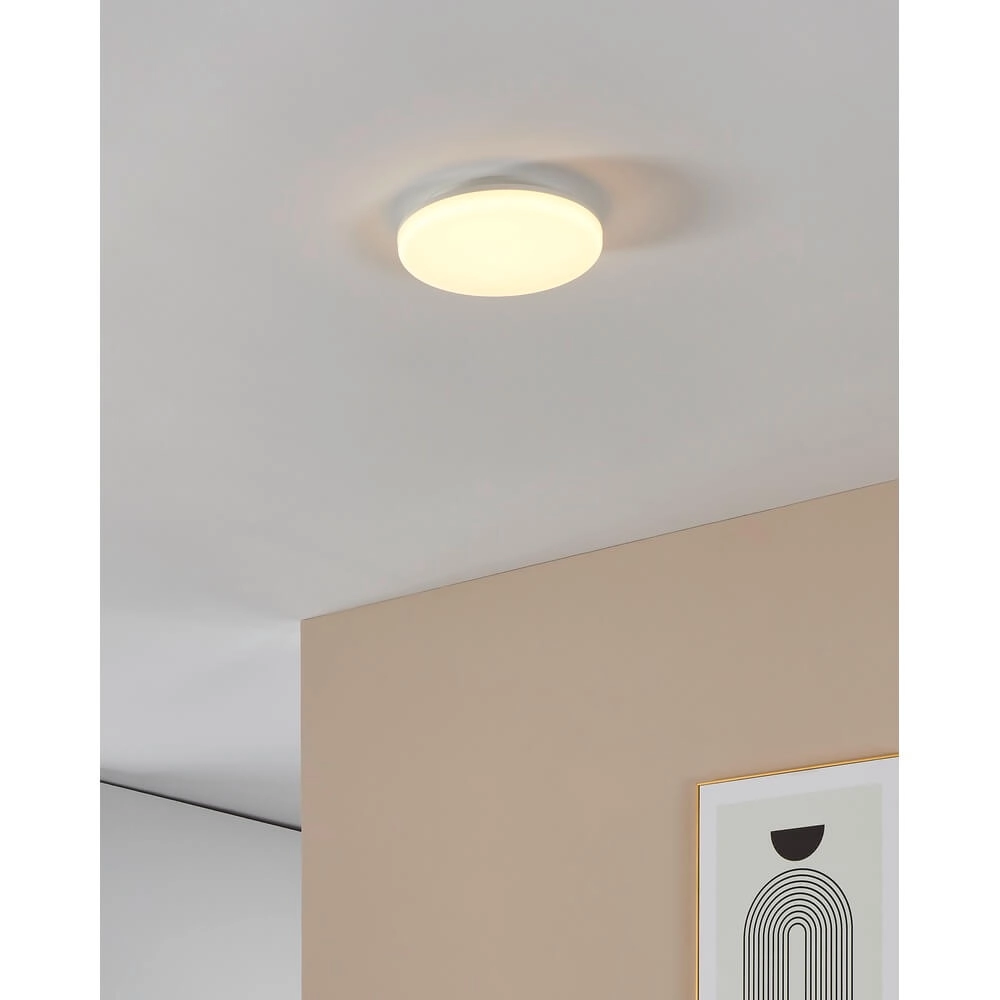 Round ceiling lamp Castagneto Ø 26cm white Eglo 9008606313204