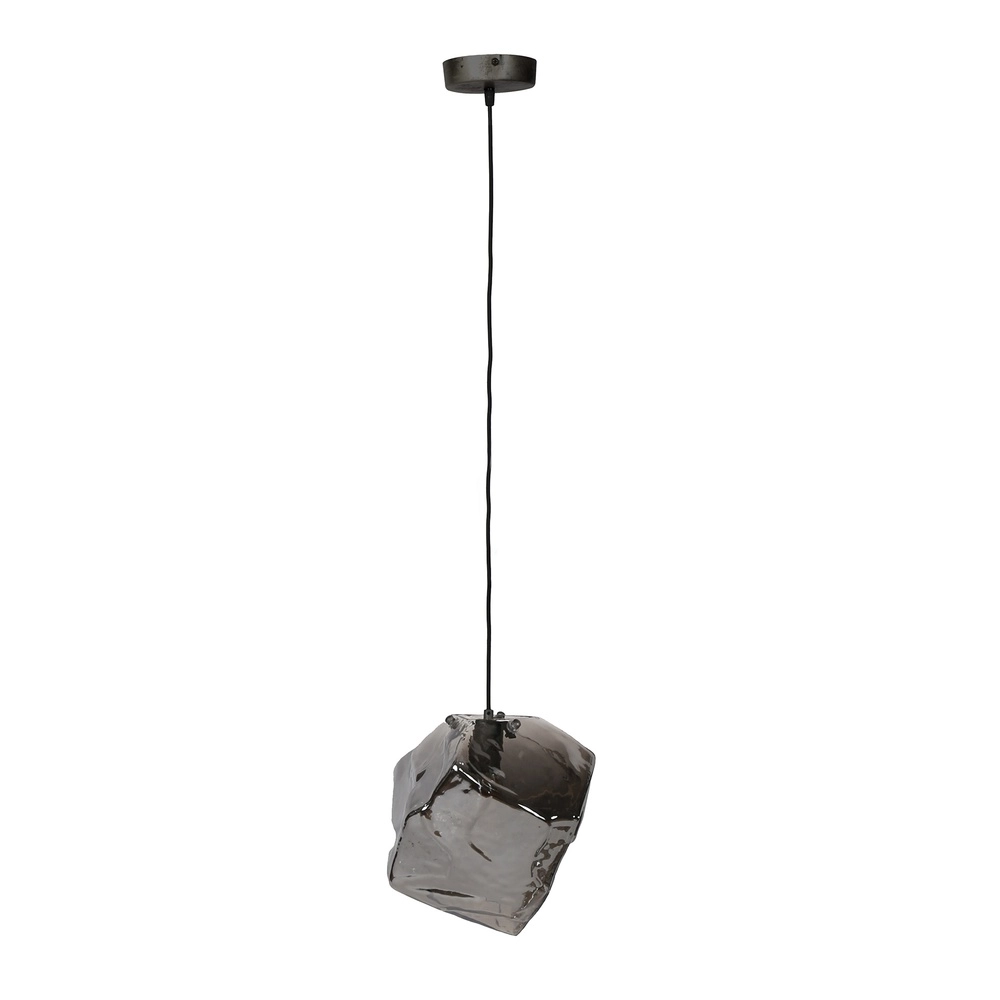 Modern pendant lamp Rock Chrome glass Lyora 8716803511392
