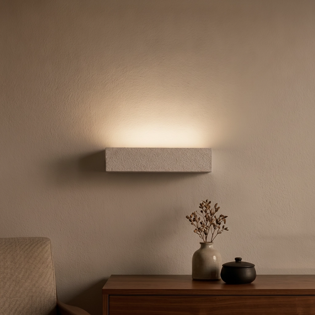 Sleek wall lamp Lita white