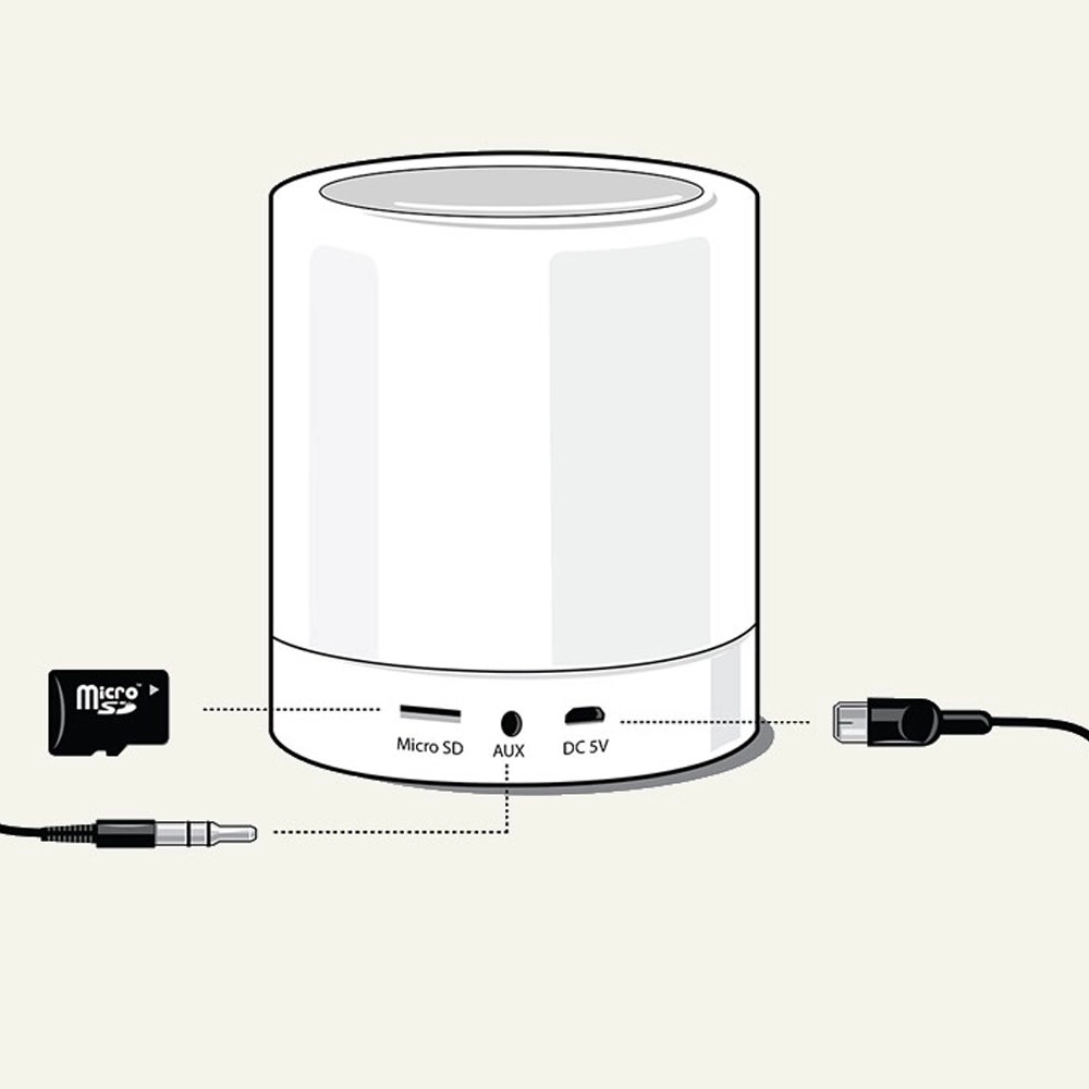 Table lamp Can Smooz with speaker GardenLights 5907800858129