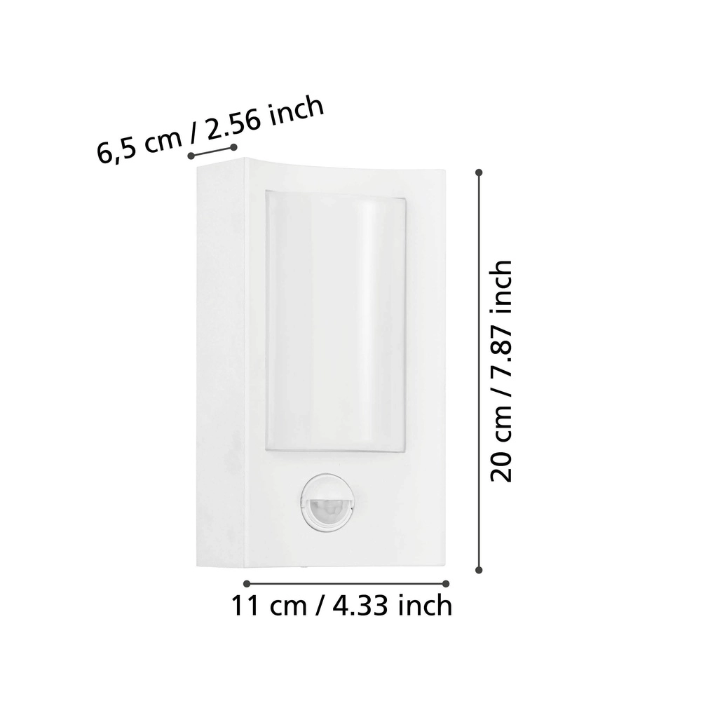 Wall lamp Casilda White with sensor Eglo 9002759340063