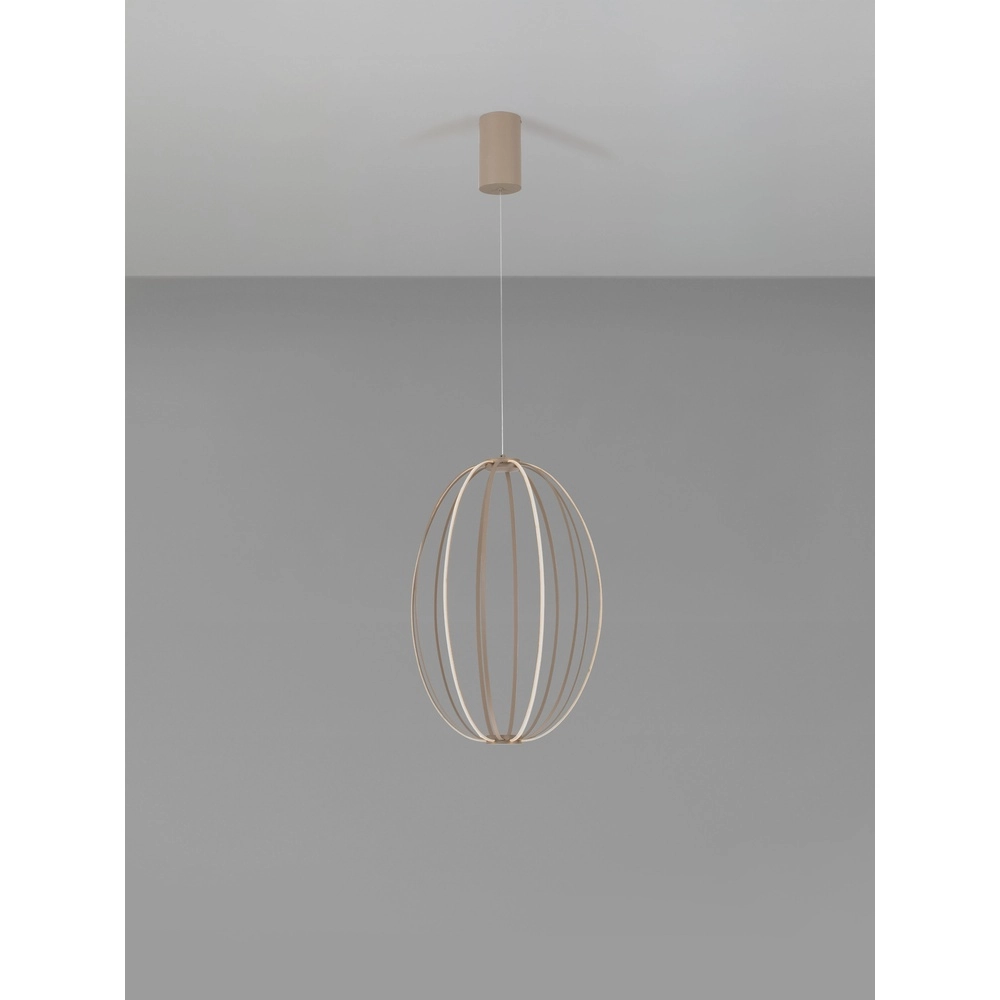 Pendant lamp Brea beige Ø 40cm Lyora 5212017494399