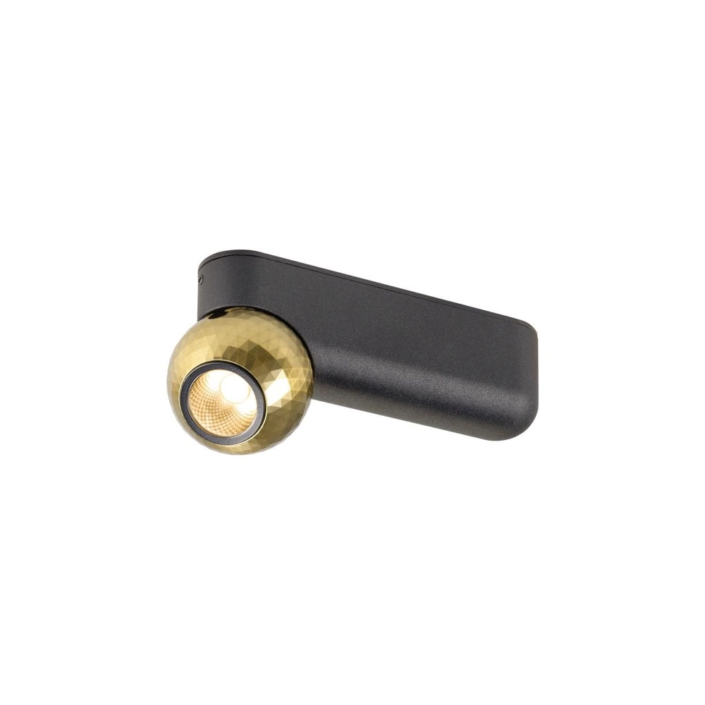 Ceiling lamp Dysko black with gold single