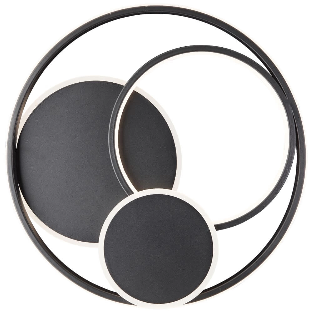 Dimmable ceiling light Runda black Brilliant 4004353447396
