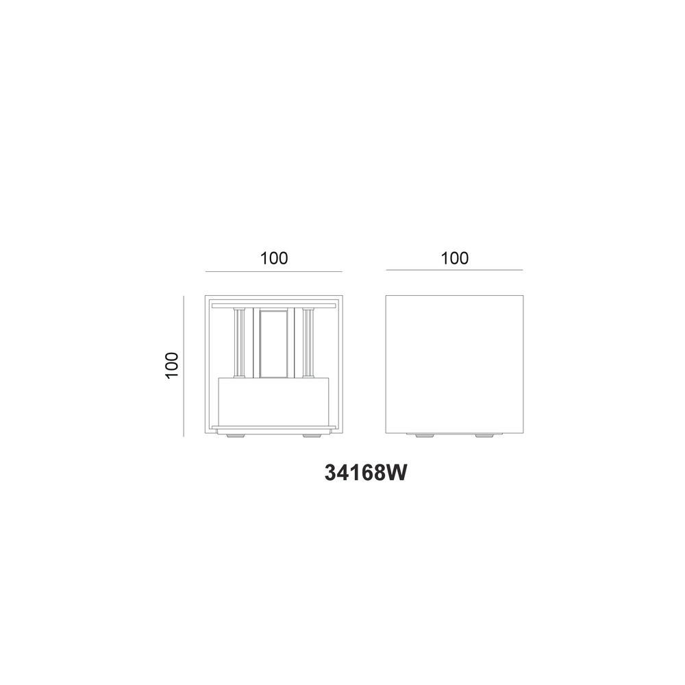 Surface-mounted spot Veronika Up & Down Wood Globo 9007371442454