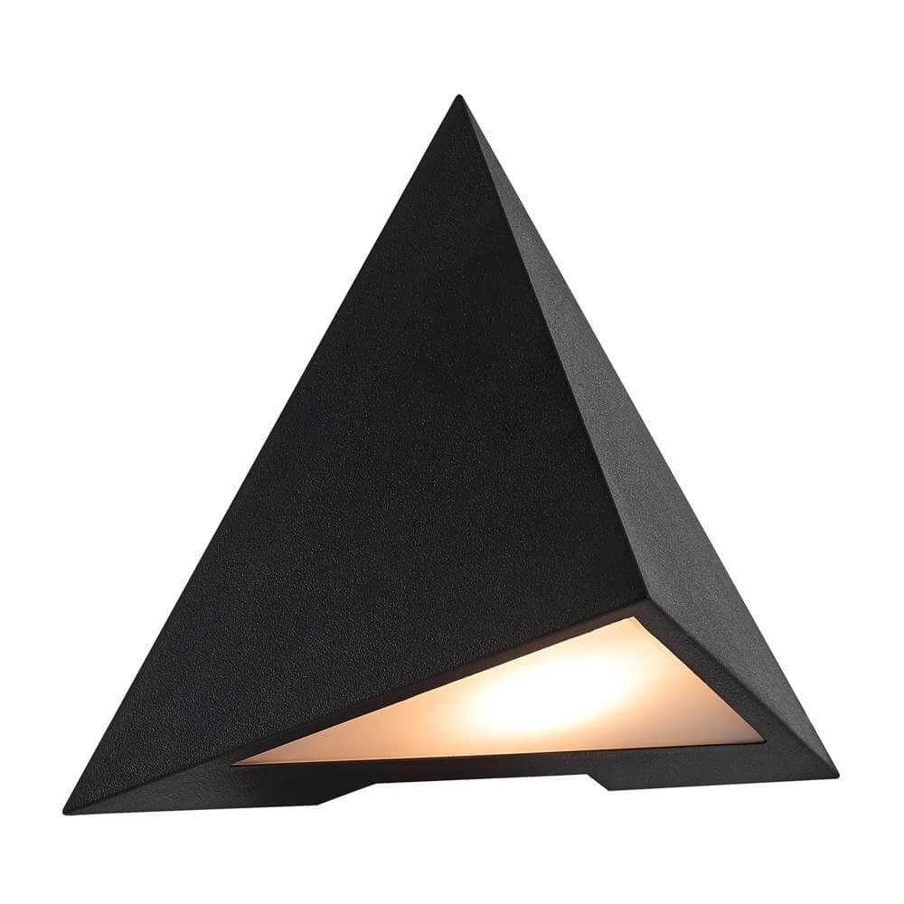 Triangular wall lamp Konit black