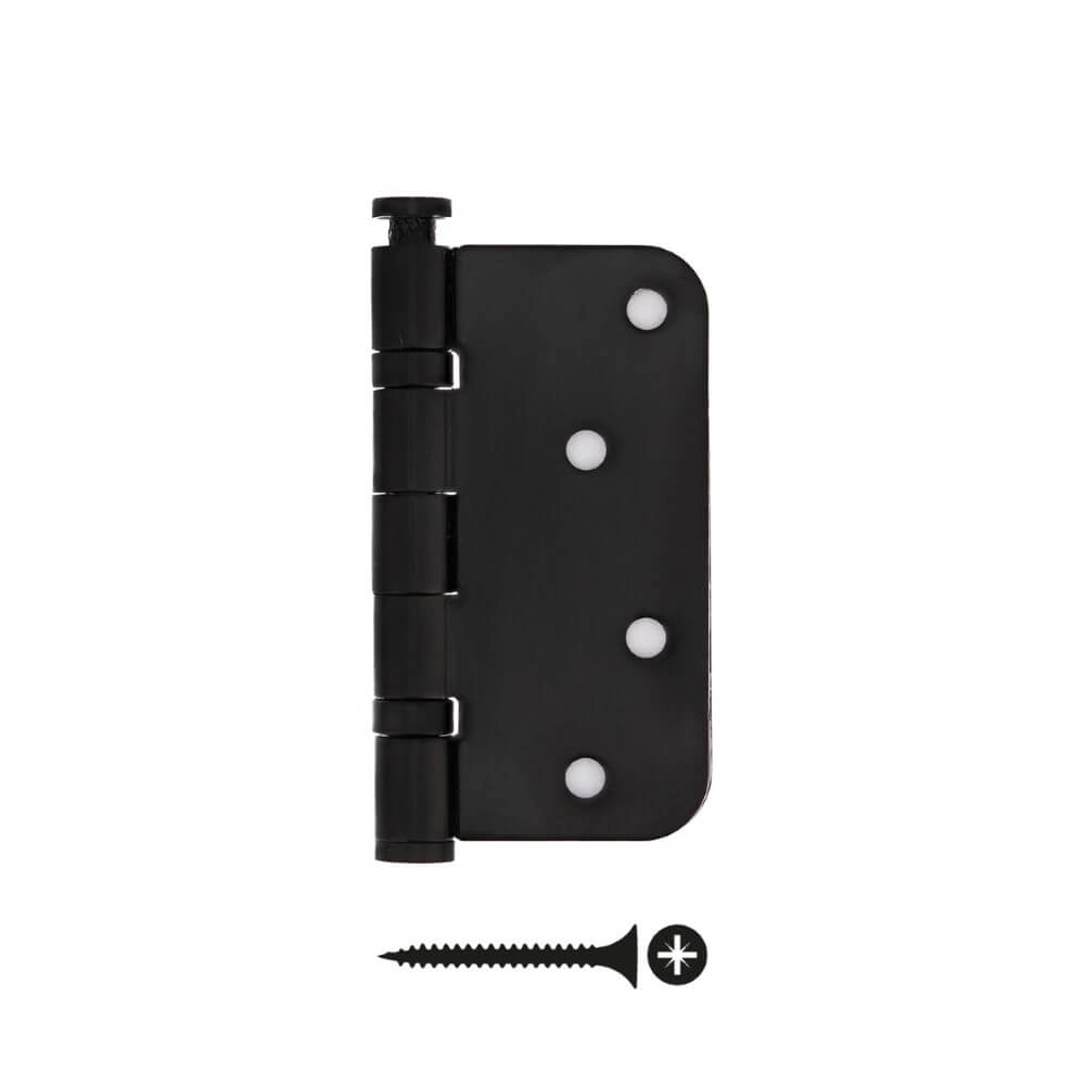 Ball bearing hinge Rotura rounded to 70kg black Intersteel 8714186434093