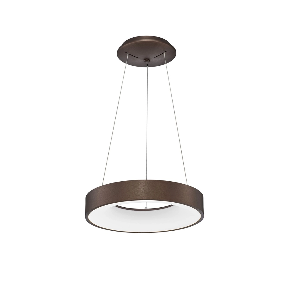 Pendant lamp Rando Thin coffee brown Ø 38cm Lyora 5212017420176