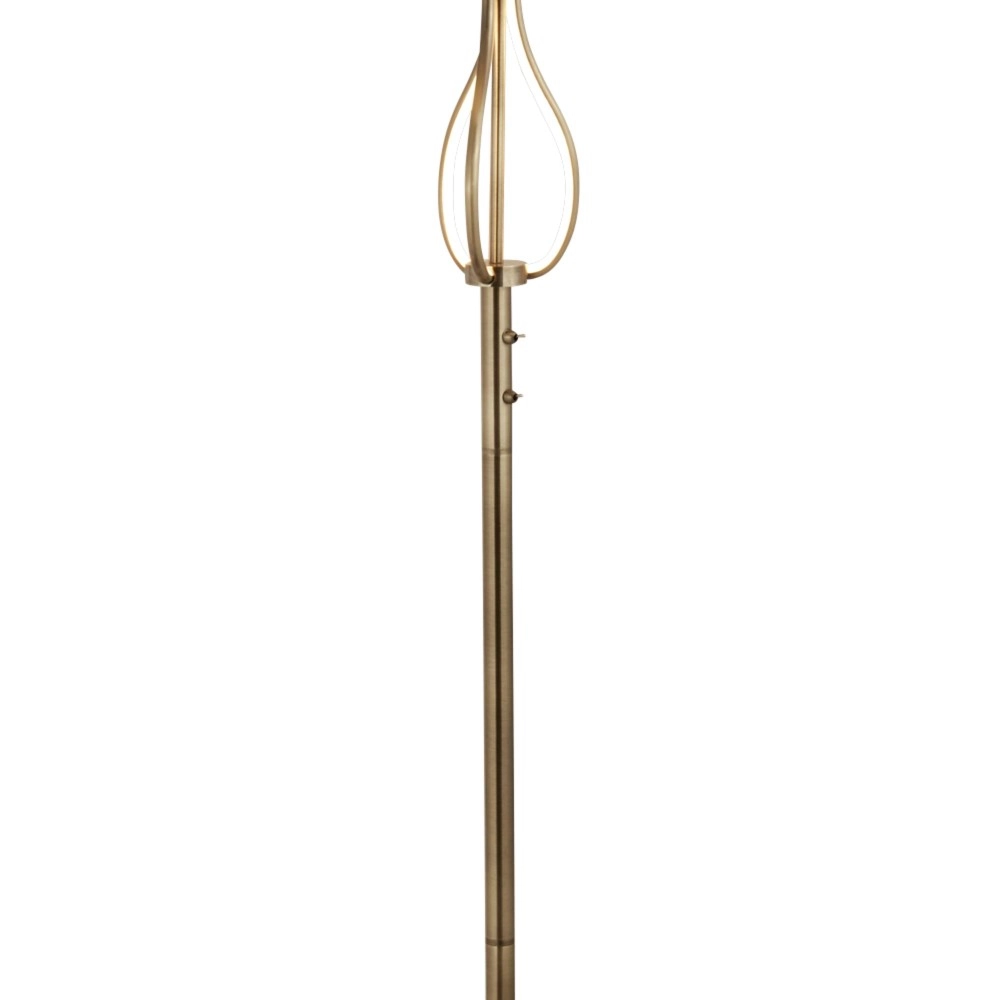 Floor lamp Vegas bronze brown with taupe Searchlight 5053423139302